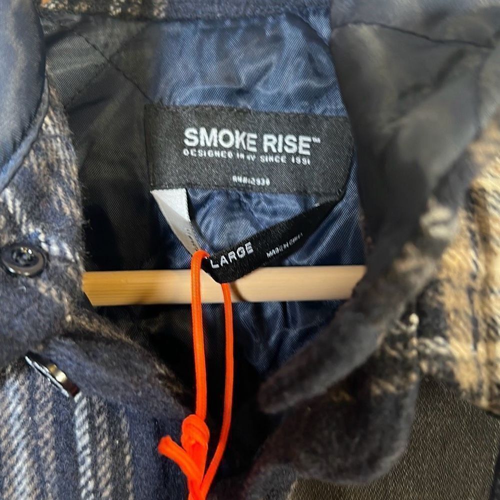 SMOKE RISE TIMBER HOODED PLAID FLANNEL NWT -LARGE - Picture 3 of 7
